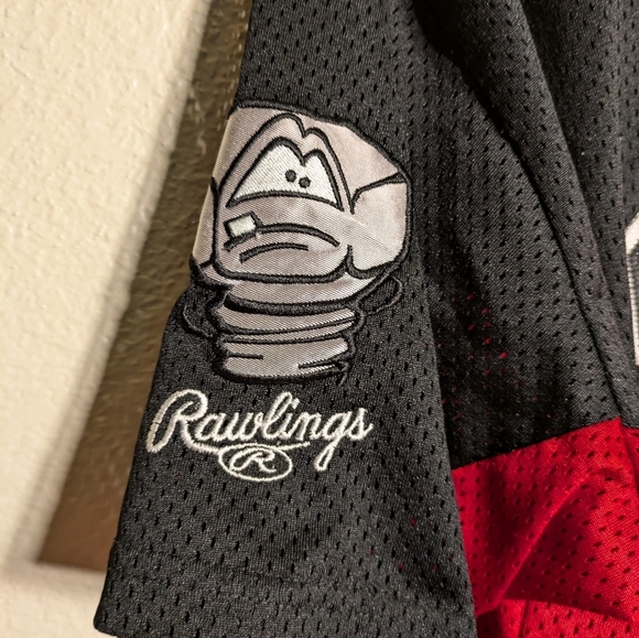 Rawlings Lugnuts Black and Red Baseball Jersey Size Xxl Pre-owned - Picture 9 of 12